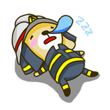 fire  dog sticker #3417801