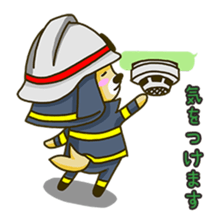 fire  dog sticker #3417811