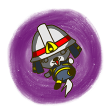 fire  dog sticker #3417822