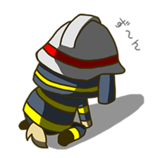 fire  dog sticker #3417823