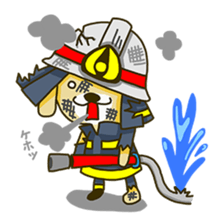 fire  dog sticker #3417824