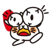 Ugly cat busakiti sticker #3418531