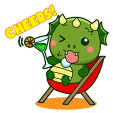 Dun the funny dragon sticker #3418853