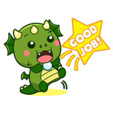 Dun the funny dragon sticker #3418856