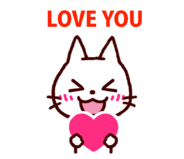 White kitty sticker #3419306