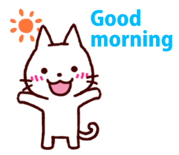 White kitty sticker #3419323