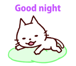 White kitty sticker #3419324