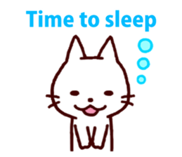 White kitty sticker #3419325