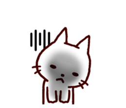 White kitty sticker #3419338