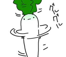 Radish Actor Two sticker #3419485