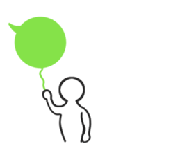 Speech balloon and that fellow sticker #3419877