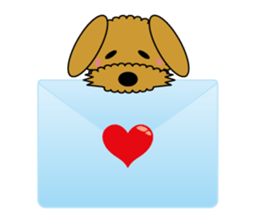 Face only Fluffy dog sticker #3421556