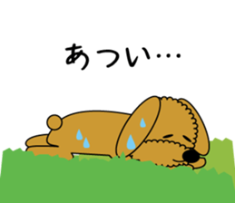 Face only Fluffy dog sticker #3421581