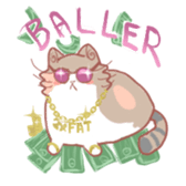 Fat Fat the Cat! sticker #3421587