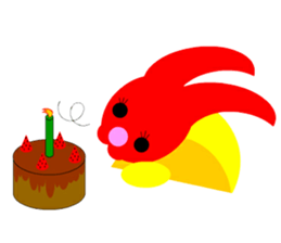 Apple rabbit Sticker sticker #3422071