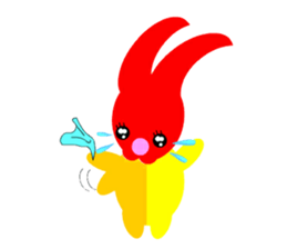 Apple rabbit Sticker sticker #3422074