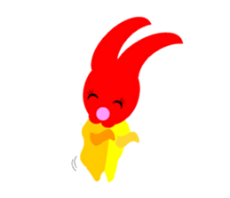 Apple rabbit Sticker sticker #3422084