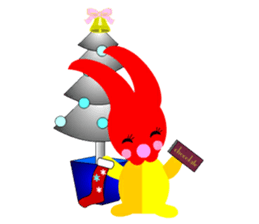 Apple rabbit Sticker sticker #3422098