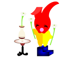 Apple rabbit Sticker sticker #3422099