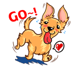 Longhaired Dachshund sticker #3422910