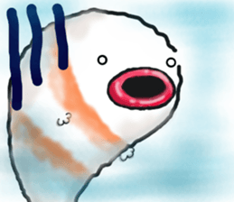 Boiled shrimp and co. sticker #3422956