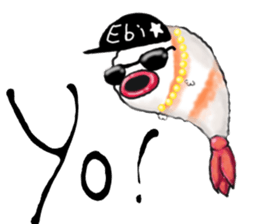 Boiled shrimp and co. sticker #3422957