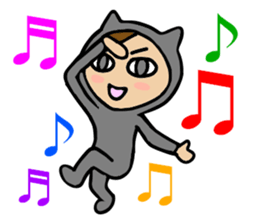 black cat Matsu 2 sticker #3423116