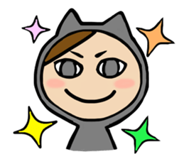 black cat Matsu 2 sticker #3423119