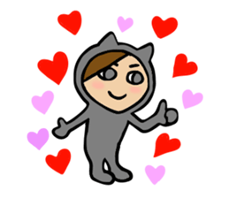 black cat Matsu 2 sticker #3423124