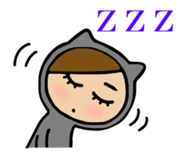 black cat Matsu 2 sticker #3423141