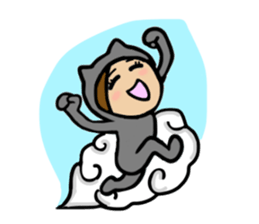 black cat Matsu 2 sticker #3423144