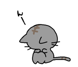 Cat attitude to life sticker #3423434