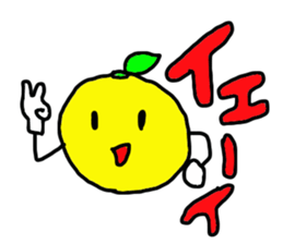 Daily life's conversation of an orange sticker #3424031