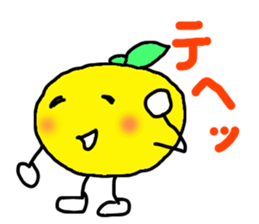 Daily life's conversation of an orange sticker #3424050