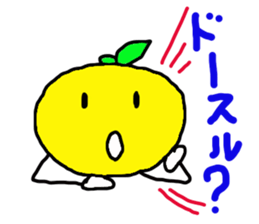 Daily life's conversation of an orange sticker #3424060