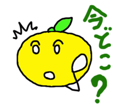 Daily life's conversation of an orange sticker #3424063