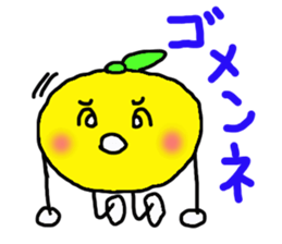 Daily life's conversation of an orange sticker #3424065