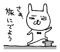 Rabbit with an eyebrow sticker #3424874