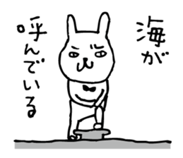 Rabbit with an eyebrow sticker #3424875