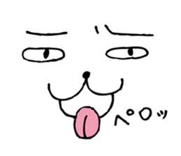 Rabbit with an eyebrow sticker #3424877