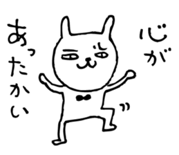 Rabbit with an eyebrow sticker #3424879