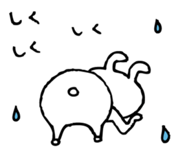 Rabbit with an eyebrow sticker #3424886