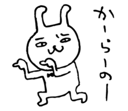 Rabbit with an eyebrow sticker #3424889