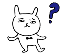 Rabbit with an eyebrow sticker #3424902