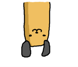 brown long dog sticker #3425016