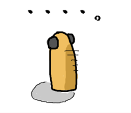 brown long dog sticker #3425017