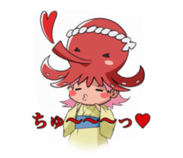 Octopus girl, Nyoro-ko sticker #3425671