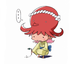 Octopus girl, Nyoro-ko sticker #3425674