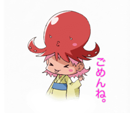 Octopus girl, Nyoro-ko sticker #3425688