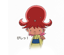 Octopus girl, Nyoro-ko sticker #3425690